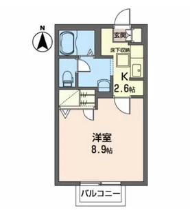 シャーメゾン砂押南【1階】の間取り