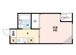 サカエハイツ【4階】の間取り