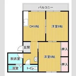 コーポラス西脇【2階】の間取り