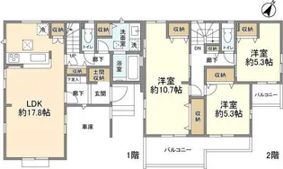 埼玉県さいたま市見沼区大字南中野【一戸建】の間取り