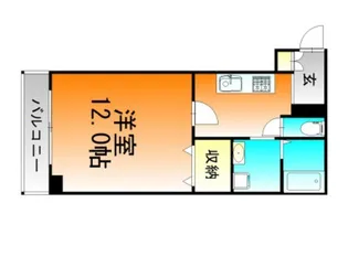 1Kの間取り画像