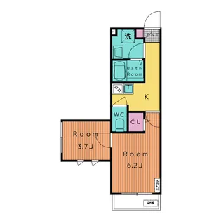 CENTER VILLAGE【2階】の間取り