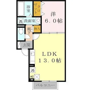 奈良県大和郡山市矢田山町【アパート】の間取り
