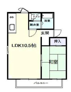 バウハウス高田【1階】の間取り