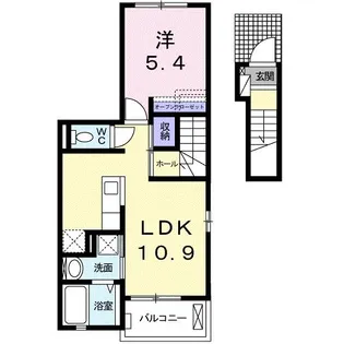 Casa Ferio【2階】の間取り