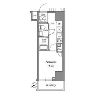 1Kの間取り画像