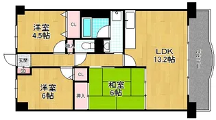 ミーテ・パラッツォII【2階】の間取り