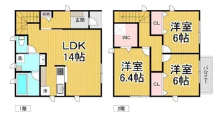 兵庫県伊丹市東野2【一戸建】の間取り