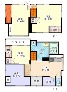 埼玉県入間郡毛呂山町若山1【一戸建】の間取り