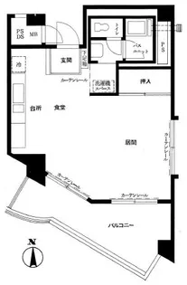 チサンマンション【5階】の間取り