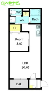 愛知県名古屋市守山区大字瀬古【アパート】の間取り