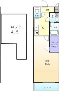 フジパレス浜寺諏訪森ノース【2階】の間取り