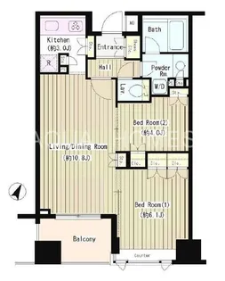 コクヨーレ日本橋【4階】の間取り
