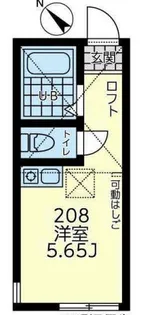 ユナイト花月園エスメラルダの瞳【2階】の間取り