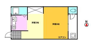 菱川コーポ【2階】の間取り