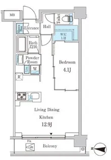東京都中野区弥生町1【マンション】の間取り