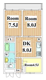 マニフィック飯田【2階】の間取り