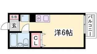 ジェネシス板宿【1階】の間取り