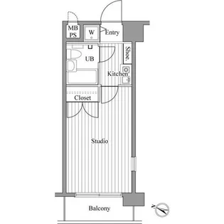 ジェイパーク池袋公園前【4階】の間取り