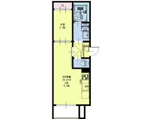 R-SMART福田町駅【1階】の間取り