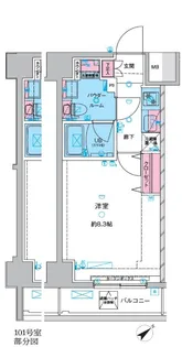 GENOVIA三ノ輪IIIskygarden【5階】の間取り