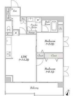 ルミークアン本郷【2階】の間取り