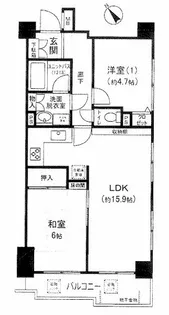 マイキャッスル池袋西【4階】の間取り