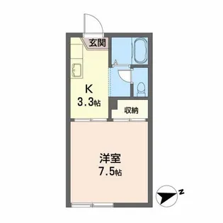 ヤマサンプラザ【1階】の間取り