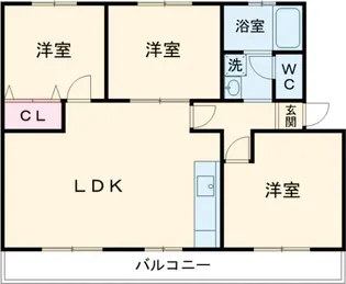 中山団地【5階】の間取り