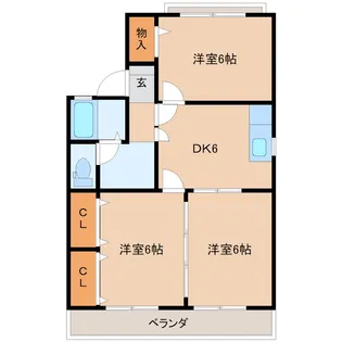 サンメゾン【2階】の間取り