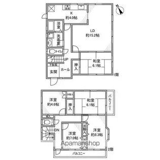 千葉県船橋市田喜野井2【一戸建】の間取り