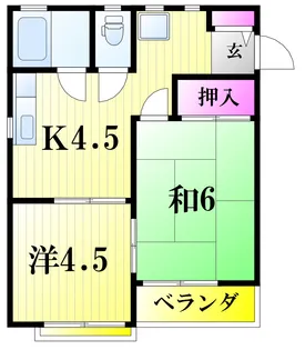ハイツ田中【2階】の間取り