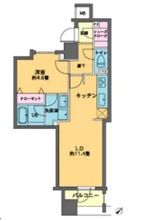 カスタリア人形町【7階】の間取り