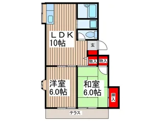 サンライズ・M【1階】の間取り