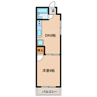 クレール東伊場【3階】の間取り