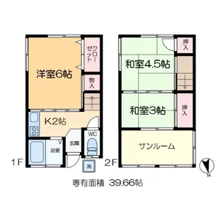 東京都葛飾区東新小岩6【一戸建】の間取り
