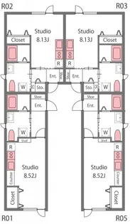 埼玉県熊谷市赤城町3【アパート】の間取り