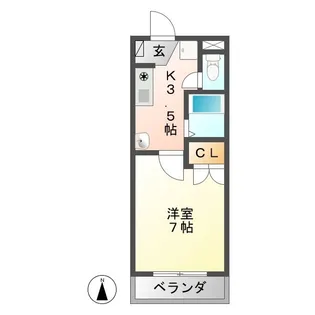 ウイングハイツ【1階】の間取り