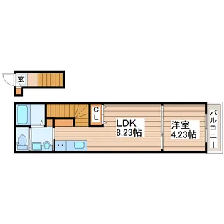 Le ciel (ル・シエル)【2階】の間取り