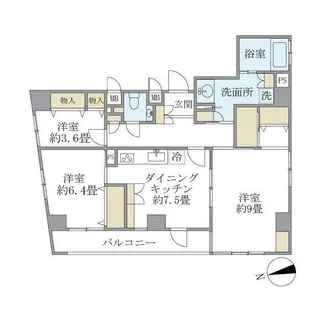 東京都台東区鳥越2【マンション】の間取り