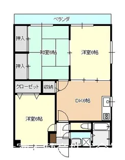 メゾンFKM【1階】の間取り