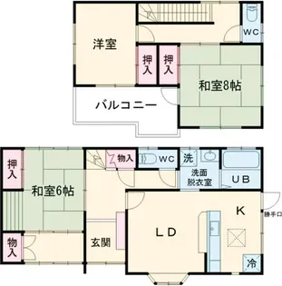 群馬県太田市世良田町【一戸建】の間取り