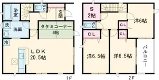 兵庫県加古川市加古川町南備後【一戸建】の間取り