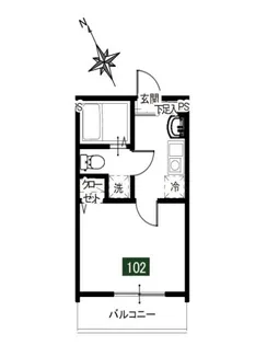 MELDIA屏風浦【1階】の間取り