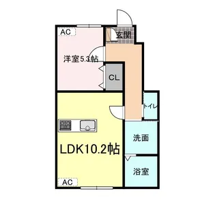 広島県福山市松永町【アパート】の間取り