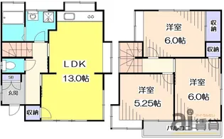 東京都中野区上鷺宮5【一戸建】の間取り