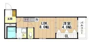 Muse Zio V【1階】の間取り