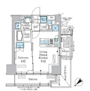 パークアクシス西巣鴨【11階】の間取り