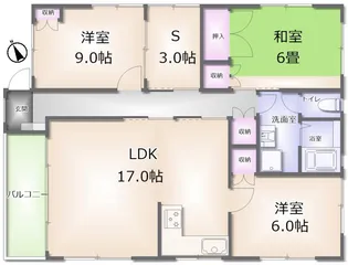 栃木県下野市駅東1【アパート】の間取り