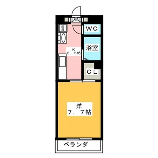 クラージュ湘南【2階】の間取り